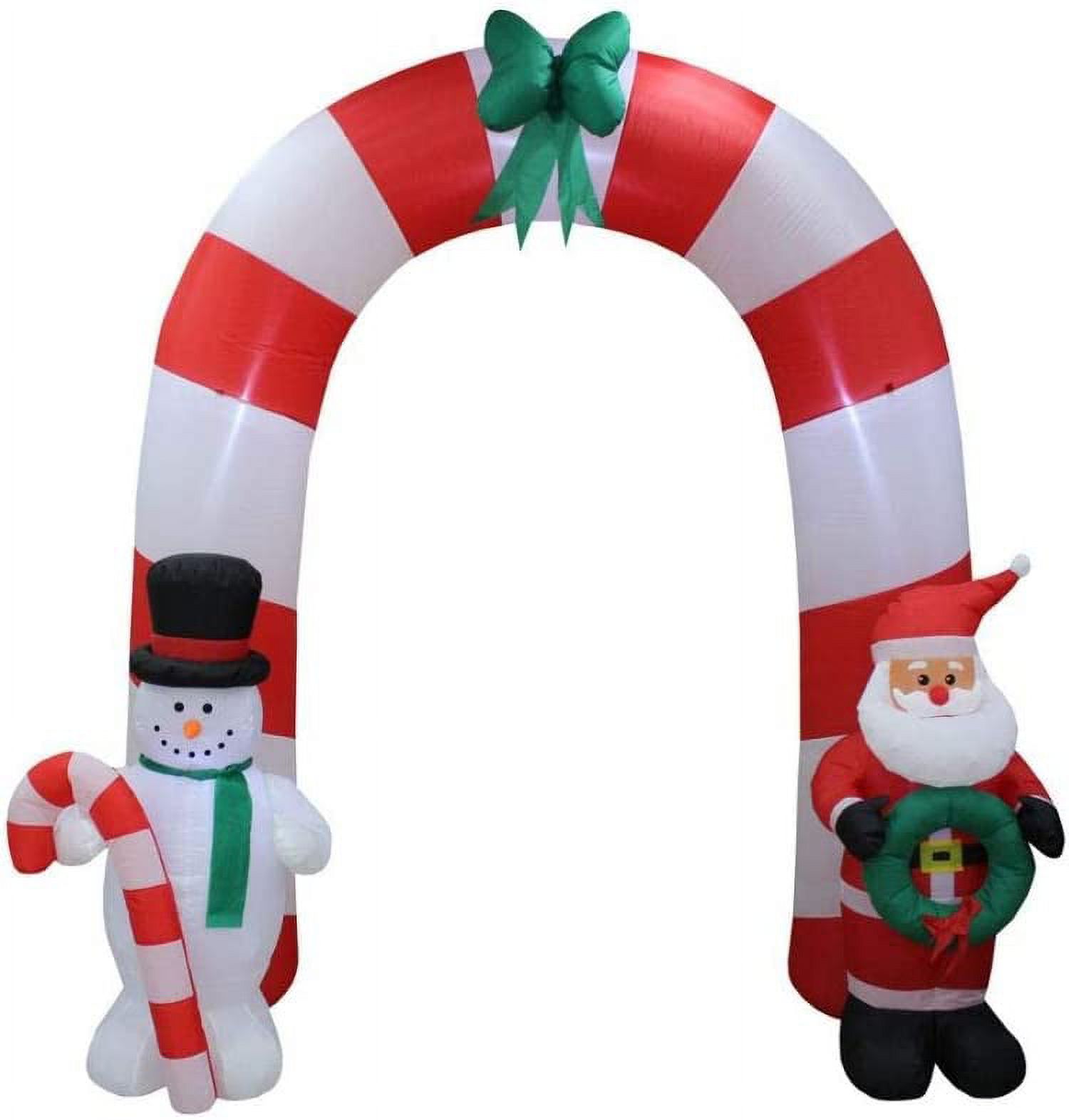 Inflatable Outdoor Christmas Decoration, Snowman Arch, 8 Feet Tall