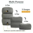 Inflatable Outdoor Travel Foot Pillow, Portable and Folding Foot Rest Ottoman for Airplane Car