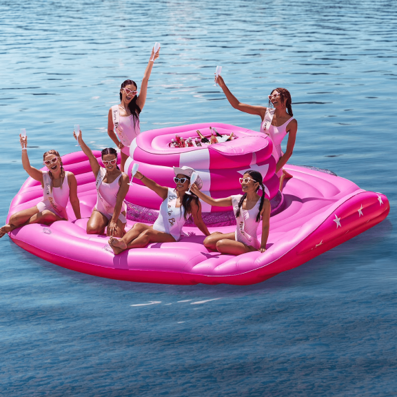 Inflatable Oversized Cowboy Hat Lake Island Pool Float Party Water Accessory