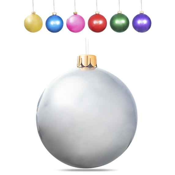 Inflatable Oversized Ornaments Jumbo Christmas Balls 15" 18" 25" or 30" inches Holiday Decorations Indoor Outdoor