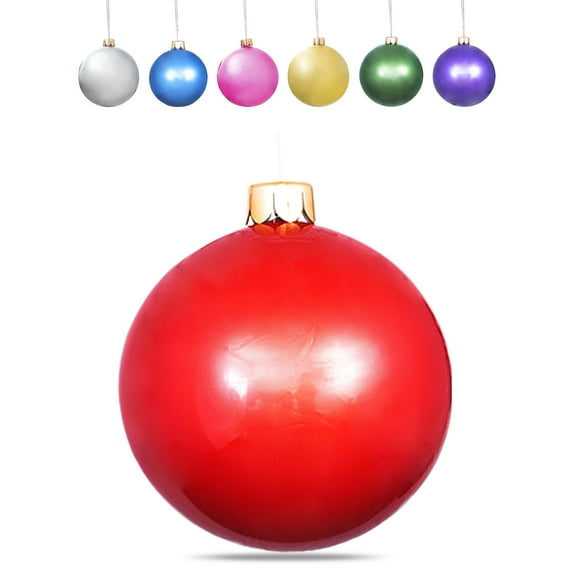 Inflatable Oversized Ornaments Jumbo Christmas Balls 15" 18" 25" or 30" inches Holiday Decorations Indoor Outdoor