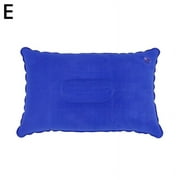 Inflatable PVC And Nylon Pillow Soft Air Blow up Sleep Cushion U.K Camping. H8N4