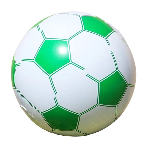 Inflatable PVC Beach Soccer Ball, Water Sports Ball for Outdoor Beach Pool Party Toss Games and Summer Activities (Green)