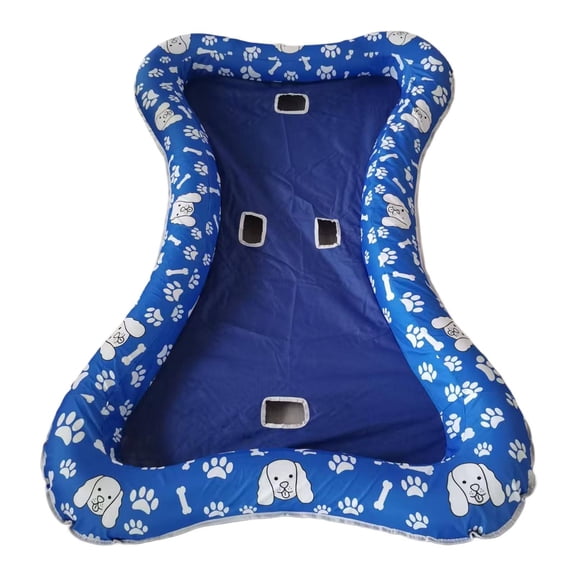 Inflatable PVC Pool Float for Large Dogs, Rectangular Shape for Stability and Comfort in Water Activities, Size 57 5 * 37 4 inch
