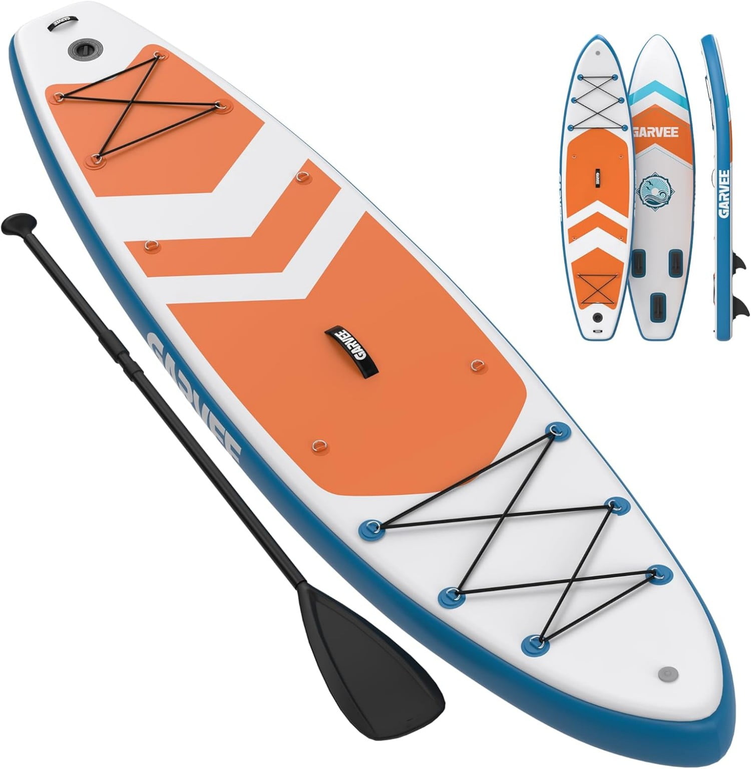 Inflatable Paddle Board, 10.6ft/11ft Inflatable Stand Up Paddle Board with Premium Accessories, Non-Slip EVA Deck, Ultra-Light Carry Bag, Pump, SUP Board for Adult
