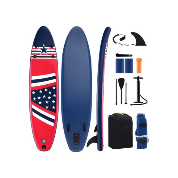 Inflatable Paddle Board 10'x30x6", SUP with Fin & Backpack, 300lbs Capacity