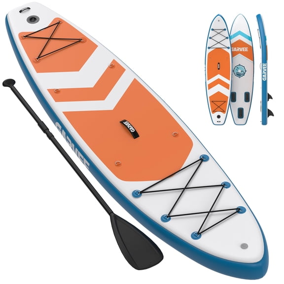 Inflatable Paddle Board for Adults, Paddleboard Wide Stable with Premium SUP Paddle Board Accessories, Non-Slip EVA Deck, Ultra-Light Carry Bag, Pump, for Sea and Lakes