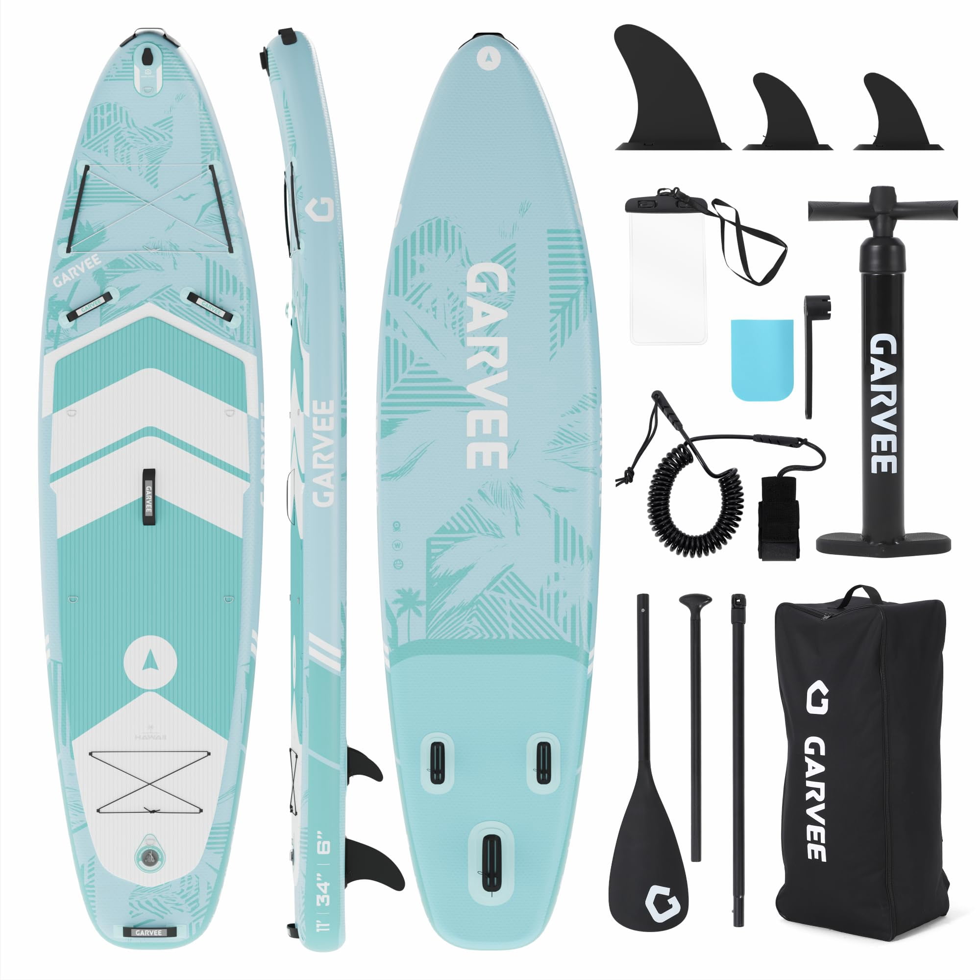 Inflatable Paddle Board,Inflatable Stand Up Paddle Boards with Premium SUP Accessories,450LB High Weight Capacity Wide for Beginners, Large Paddle with Camera Mount