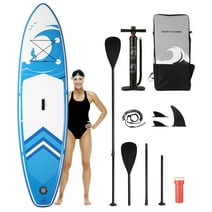 Inflatable Paddle Board Stand Up Paddle Board 6 in Thick with Sup Accessories & Carry Bag & Fast Pumping for Adults & Youth