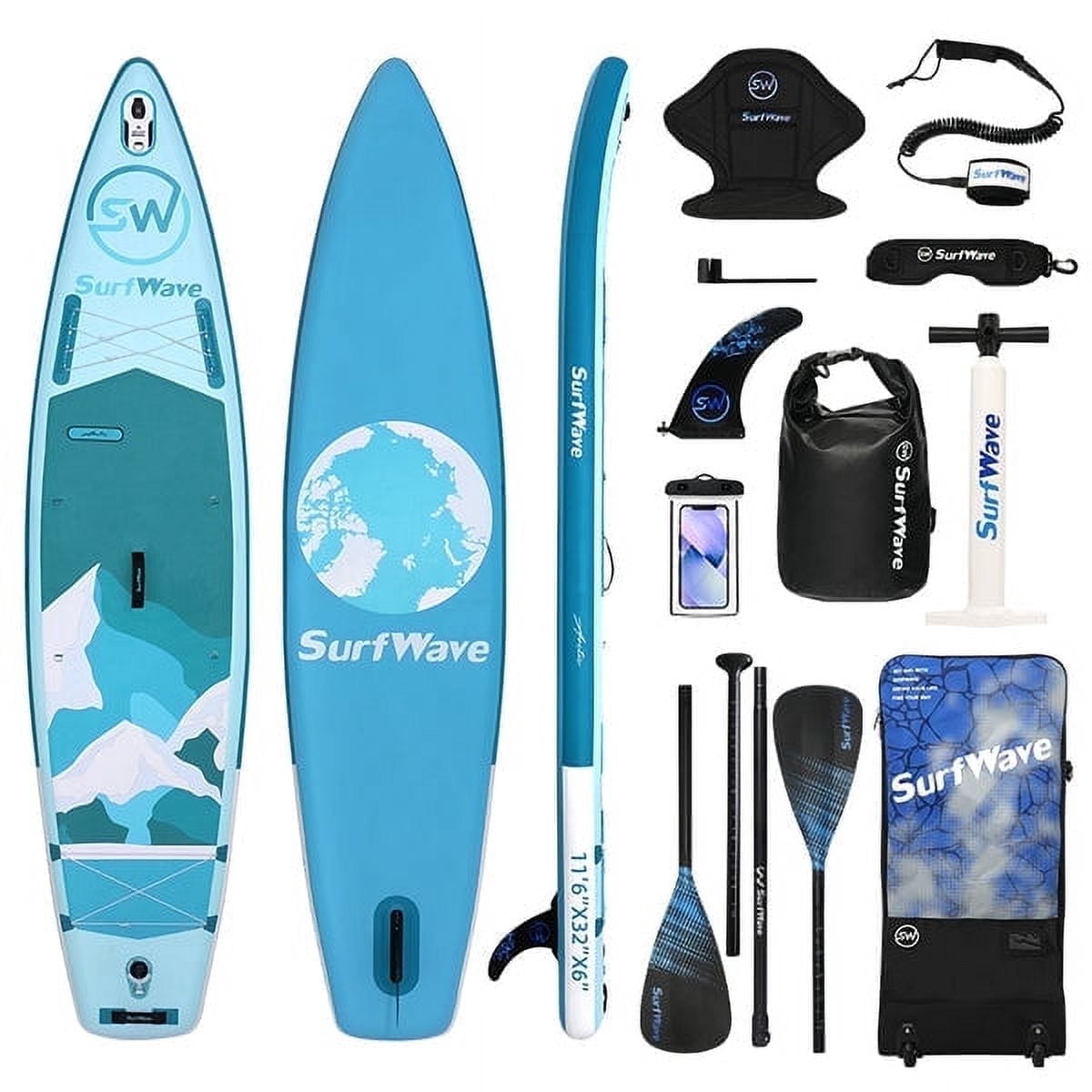 Extra Wide Inflatable Stand Up Paddle Board, Sup Board With Removable