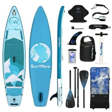 Genreen 11"Inflatable Paddle Board Stand up Paddle Board with Sup Accessories for Adults/Youth