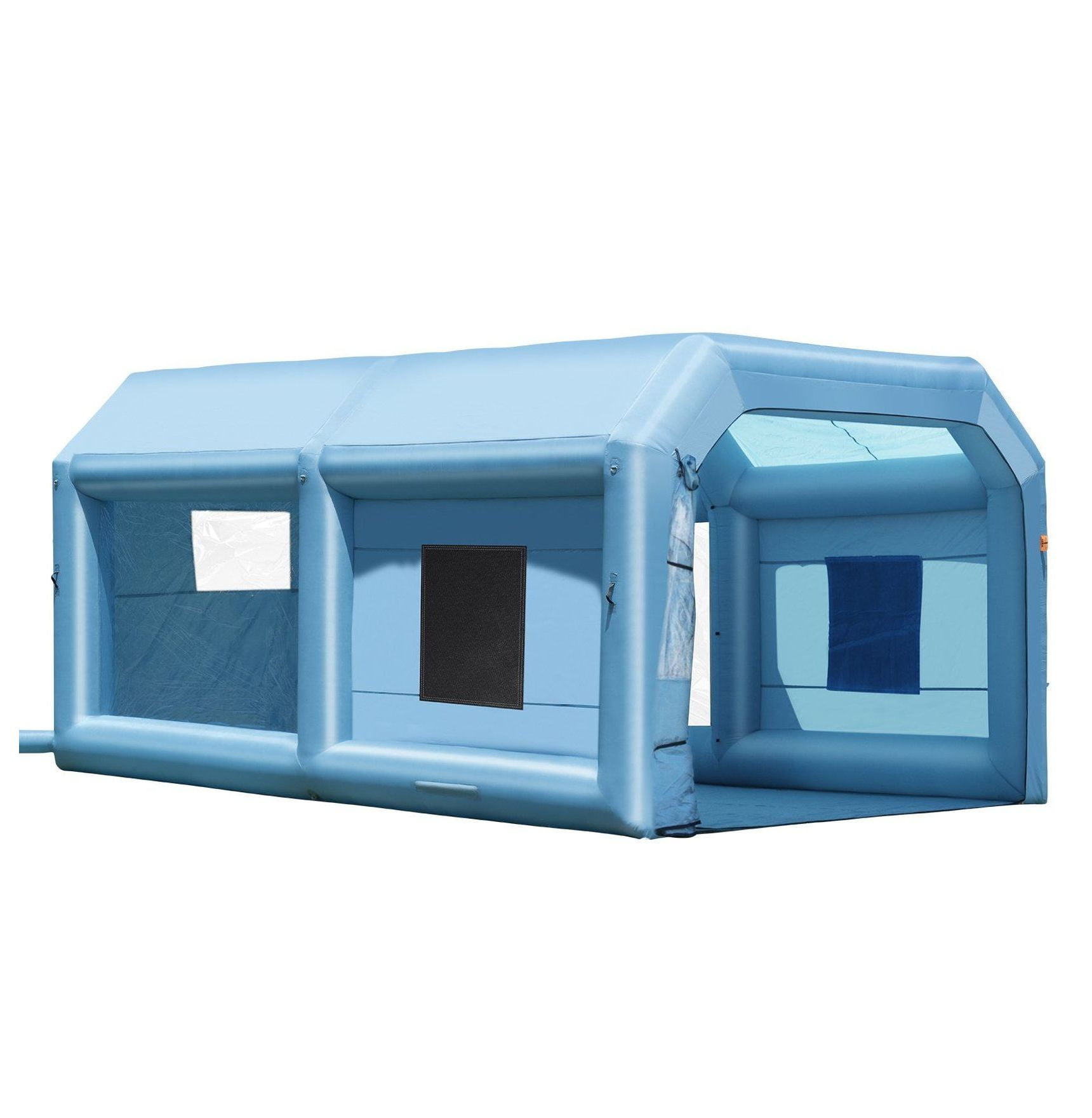 Inflatable Paint Booth 21x13.5x9.8ft, Portable Spray Booth w/Blower & Filter, Car & Furniture Painting, Large Size, Quick Setup, Safe & Efficient