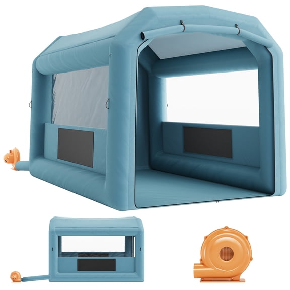 Inflatable Paint Booth, Inflatable Spray Booth, High Powerful Spray Booth Tent, Car Paint Tent Air Filter System for Car Parking Workstation Motorcycle Garage