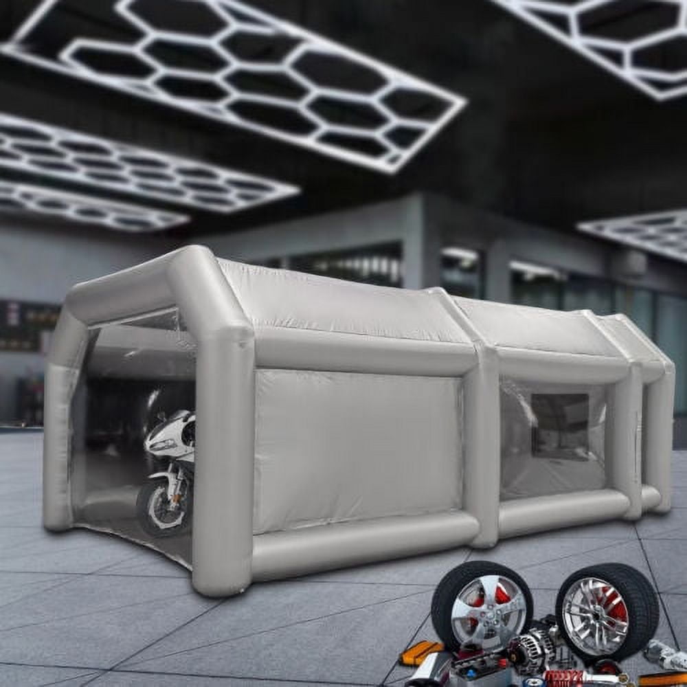 Inflatable Paint Spray Booth Car Painting Work Tent w/ Filter System 26*15*10 Ft