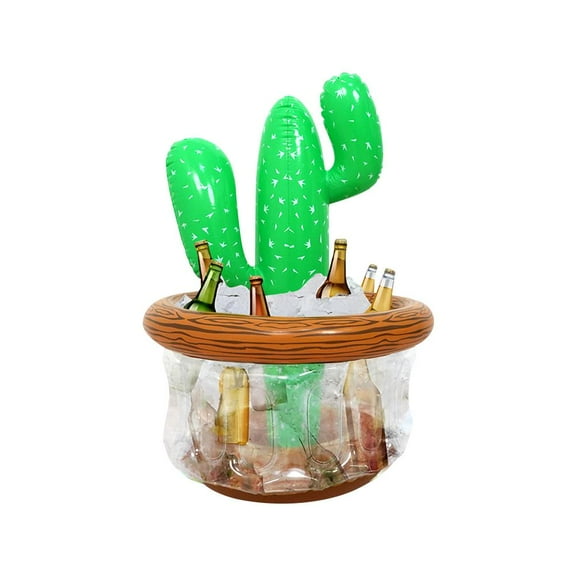 Inflatable Palm Tree Cooler, Beach Party Supplies Buffet Food Drink Holder, Blow Up Palm Trees Cooler Outdoor Party Supplies, Indoor Outdoor Picnic Luau Hawaiian Pool H2U3