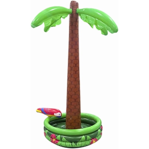 Inflatable Palm Tree Cooler Ice Bucket for Beach Pool PartyA