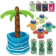 thumbnail image 1 of Inflatable Palm Tree Cooler with Assorted Can Coolers Assortment May Vary, 1 of 2