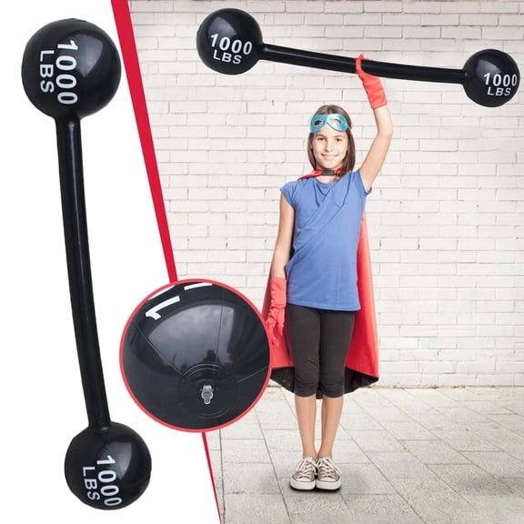 Inflatable Party Barbell Game Prop Decoration for Outdoor Event Activities