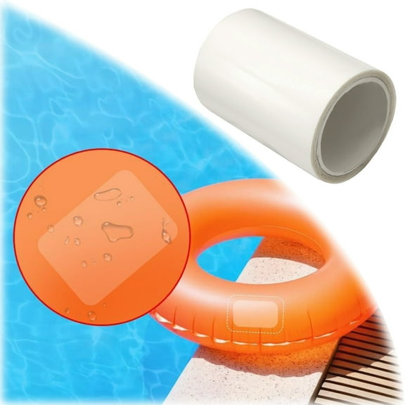 Inflatable Patch Stickers Kit for Pools Toys Large Holes Fix Stickers for Outdoor Sticker Solution for Inflatable Swimming Rings And Pools Fixing,1.93x2.76 inch,White