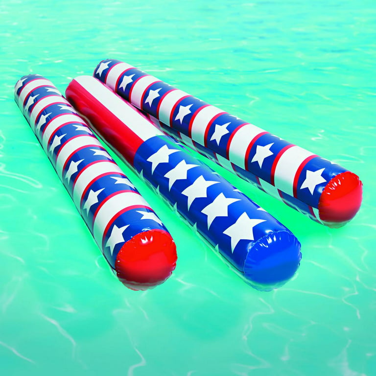Inflatable Patriotic Pool Floodles (6Pc) - Toys - 6 Pieces