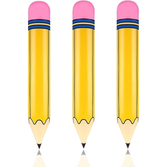 Inflatable Pencil Balloons Large Back to School Balloon 27 Yellow Crayon Balloons for First Day of School Classroom Welcome Party Decorations