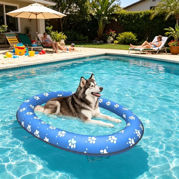 Inflatable Pet Pool Float for Outdoor Water Fun