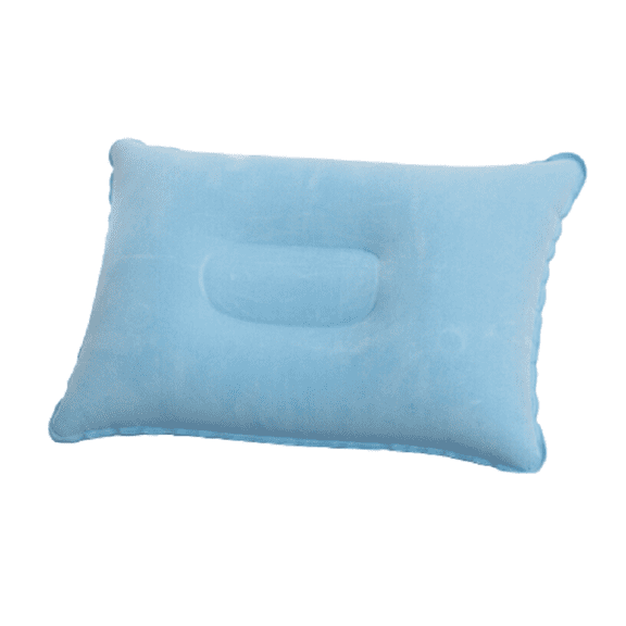 Inflatable Pillow for Camping Travel Pillow Flocked Fabric Air Pillow for Comfortable, Ergonomic Inflating Pillows for Neck & Lumbar Support While Camp Hiking Backpacking