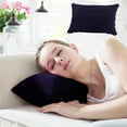 thumbnail image 1 of Inflatable Pillow for Camping Travel - Rectangular Napping Cushion, PVC Outdoor Pillow with Center Concave Design, Portable Lightweight Inflatable Cushion for Airplane Car Desk | Dark Blue, 1 of 7