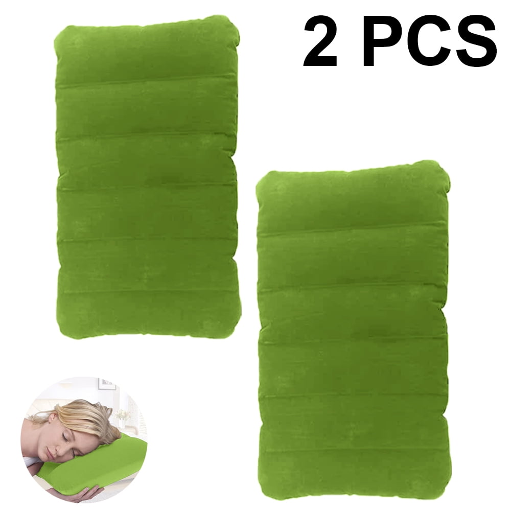 Inflatable Pillow, Pack of 2 Compressible Pillow Comfortable Blow Up