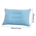 thumbnail image 1 of Inflatable Pillow Small Squared Flocked Fabric Air Pillow Beach Pillow for Hiking,Camping,Traveling,Napping,Desk Rest,Neck Lumbar Support, 1 of 5