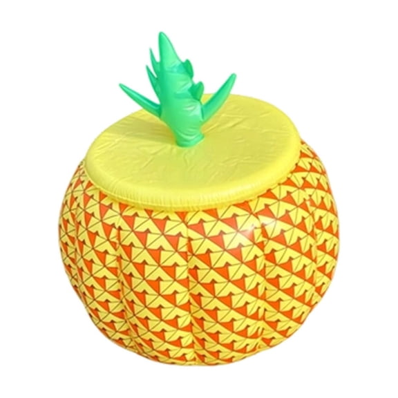 Inflatable Pineapple Cooler Bucket - PVC Floating Ice Drink Cooler for Pool Party, Beach Picnic, Summer Celebration - Large Capacity, Convenient to Use, Fun Tropical Decoration