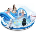 thumbnail image 1 of Inflatable Play Center, EVAJOY Kiddie Pool with Slide for Children, Sprinkler, Ice & Snow Theme with Inflatable Dolls, Easy Setup for Garden, Backyard, Indoor Usage, 1 of 6