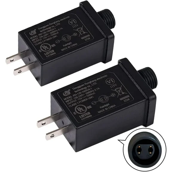 Inflatable Plug Replacement Power Adapter 1.5A Class 2 Supply 120vac 60hz Halloween Christmas Decorations