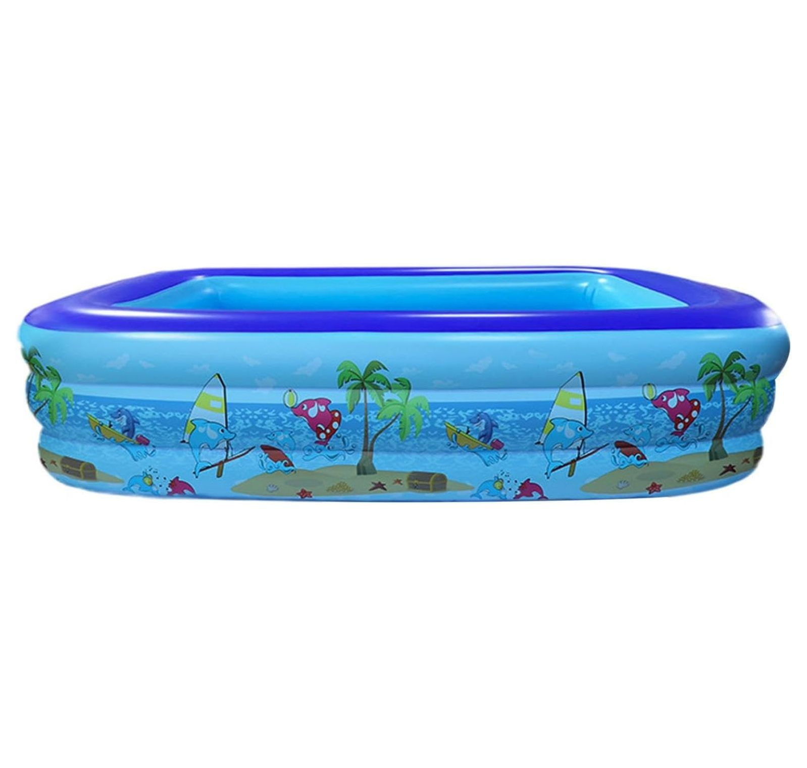 Inflatable Pool for Adults and Kids, 102.36x64.96x22.83'' Rectangular