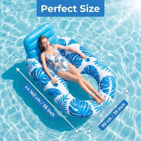 Inflatable Pool Float Adult - Pool Floaties Lounger Floats Raft Floating Chair Water Floaties for Swimming Pool Lake Lounge Floa