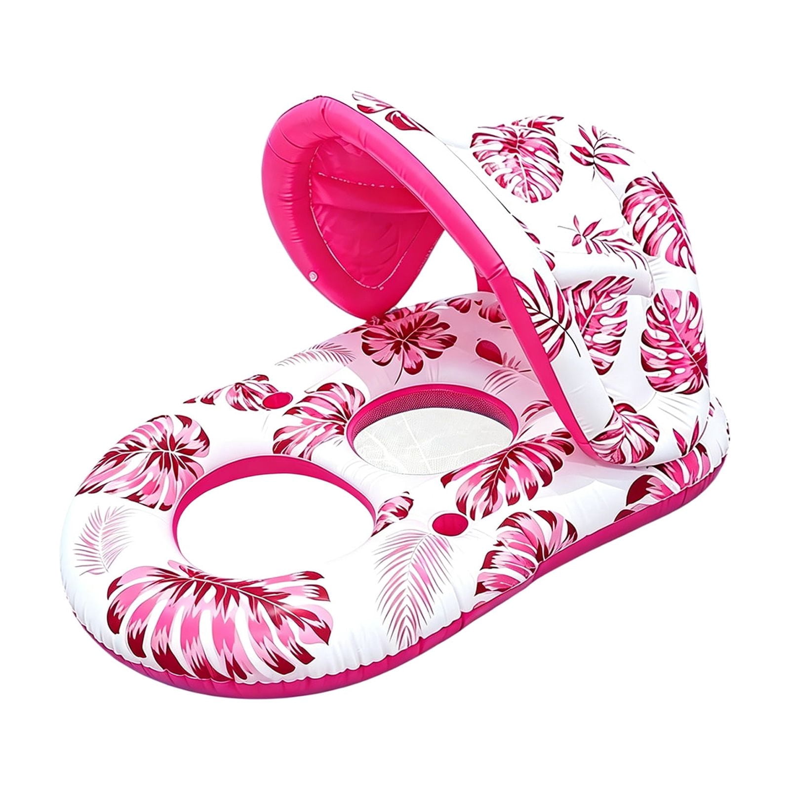 Inflatable Pool Float with Canopy Adult - Pool Floaties Lounger Floats ...