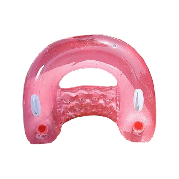 Inflatable Pool Float Chair, U-Shaped Inflatable Air Mattres with Cup, Good-Looking for Relaxing Summer Lake Water Fun Swimming Party Beach