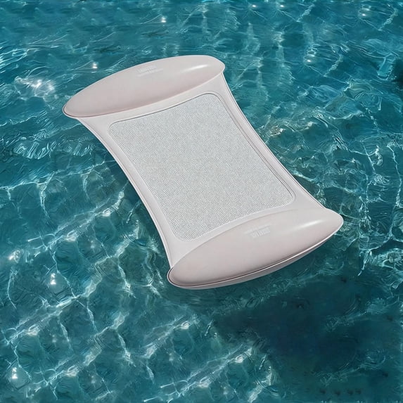 Inflatable Pool Float Lounger with Mesh Seat, Portable PVC Water ...