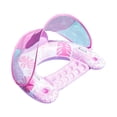 thumbnail image 1 of Inflatable Pool Float with Canopy U-Shape Lounge Chair with Cup Holders Tropical Pink, 1 of 1