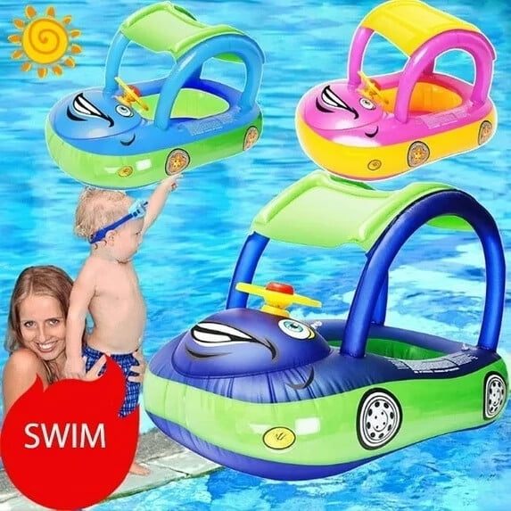Inflatable Pool Float with Canopy