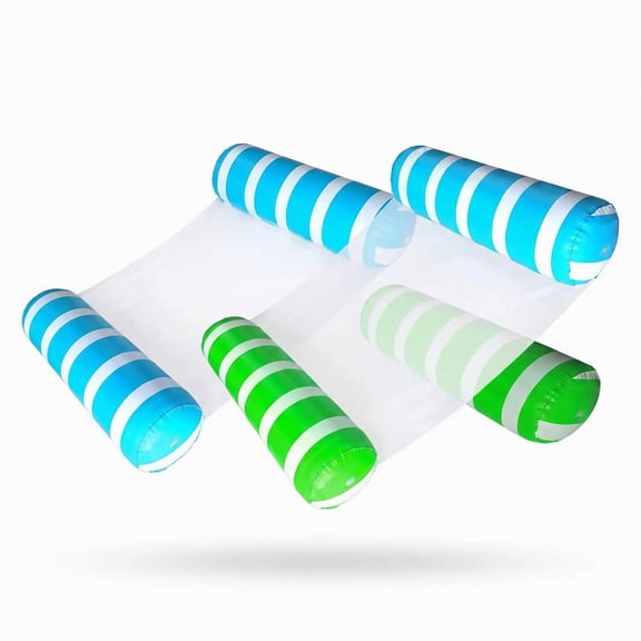 Inflatable Pool Floats Adult Size Water Hammock,Pool Rafts Lounge Chairs Floating,4-in-1 Multi-Purpose Pool Floaties Toys,Floats for Swimming Pool,for Adults Vacation Fun and Rest
