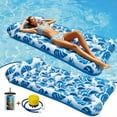 thumbnail image 1 of Inflatable Pool Floats Raft Water Hammock Lounge Adults, Inflatable Pool Floats Adult Size 73 x 34in, 1 of 7