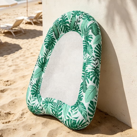 Inflatable Pool Floats for Adults 4-in-1 Multi-Purpose Water Hammock Float Raft Comfortable Floating Lounge for Swimming Pool Lake Beach Use,B