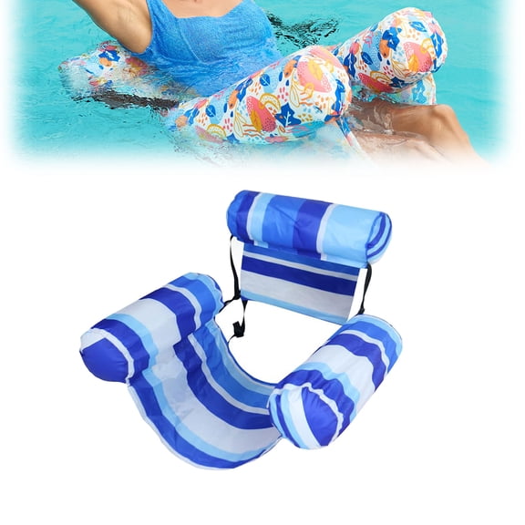 Inflatable Pool Floats for Adults | Floating Lounge Chair with Mesh Sling | Heavy Duty Pool Noodle Float for Summer Pool, Beach & Lake Fun (G, 1PC)