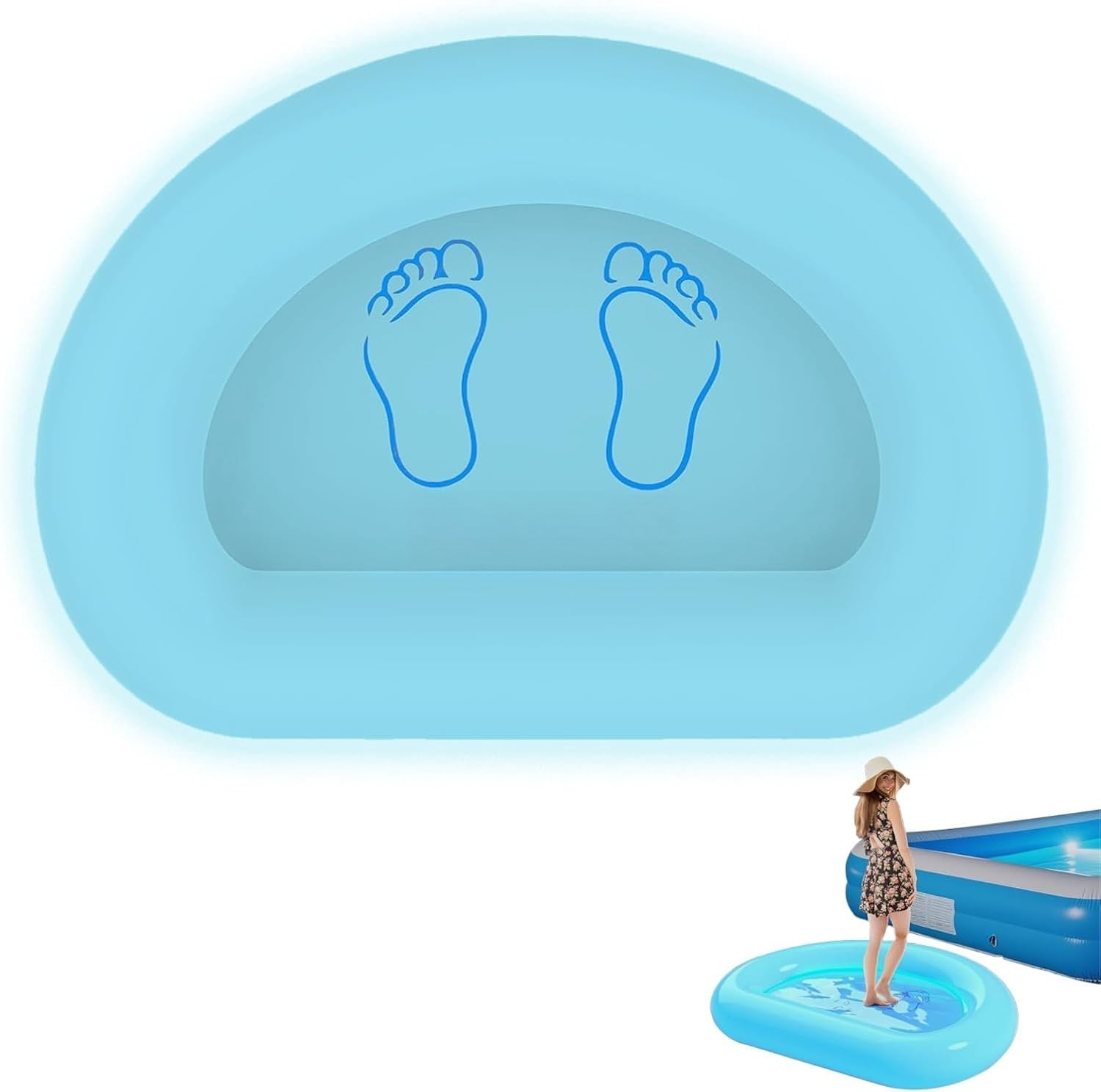 Pool Basin Inflatable Pool Foot Bath Basin, Foot Soaking Bath Basin Pool Foot Wash ...