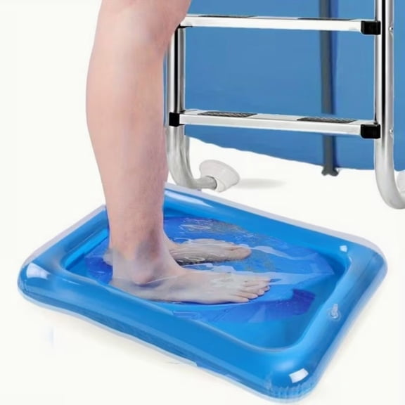 Inflatable Pool Foot Bath Basin, Portable Foot Bath Basin, Foot Soaking Bath Basin for Pool Entry Ladder, Swimming Pool Clean Feet Pedicure Supplies