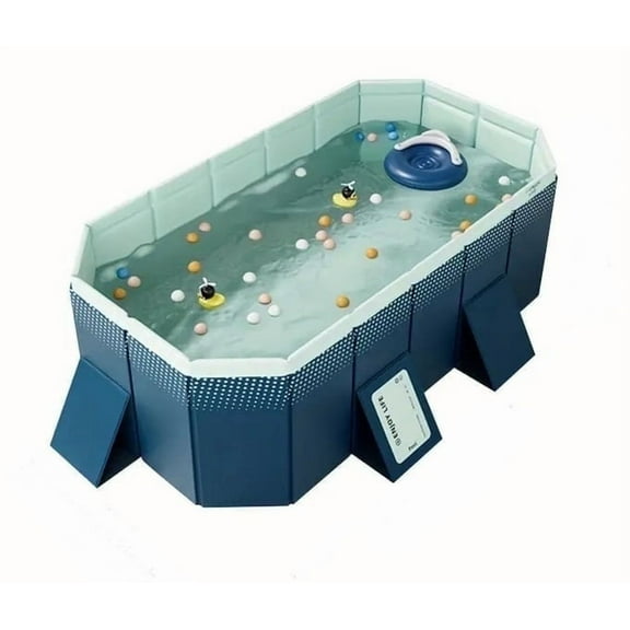 Inflatable Pool for Kids and Adults, 73"x 54" x 18" Oversized Thickened Family Swimming Pool, Foldable Outdoor Blow Up Pool for Lawn, Garden, Backyard