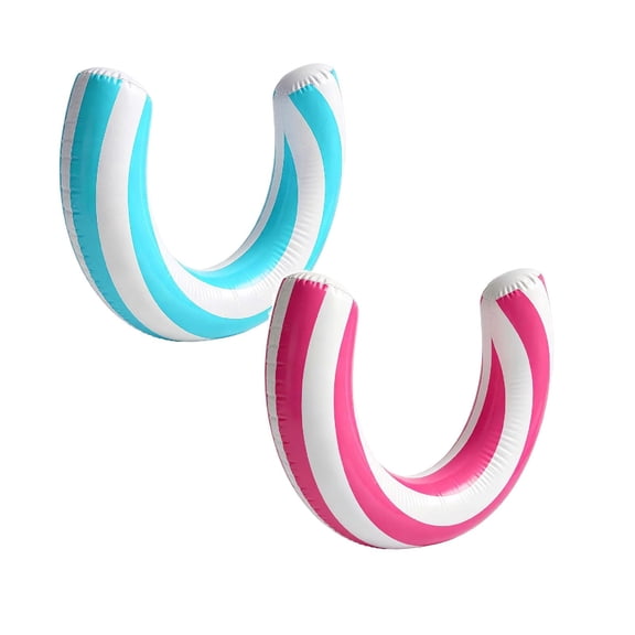 Inflatable Pool Noodle Float, 29.5 Inch Curved Swimming Float for Adults, Inflatable Swim Noodles for Pool Beach Lake Summer Party Vacation Water Games