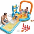 thumbnail image 1 of Inflatable Pool, Rectangular Swimming Pool for Toddlers, Kids, Family, Above Ground, Backyard, Outdoor, 1 of 8