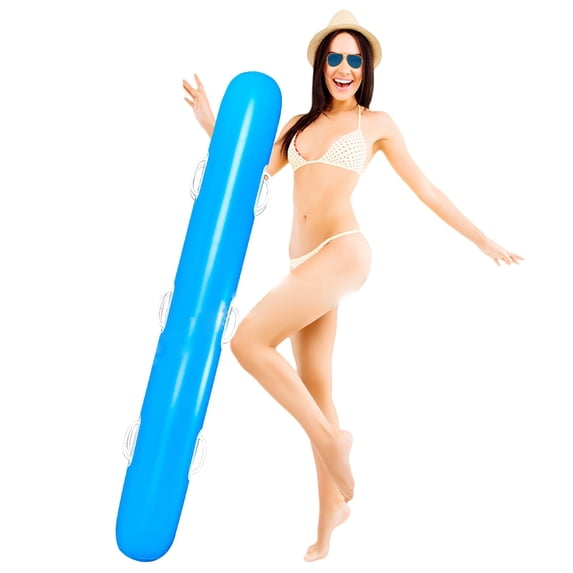 Inflatable Pool Stick Float with Handle for Swimming Bathing Water Sports Durable Comfortable Lightweight Portable